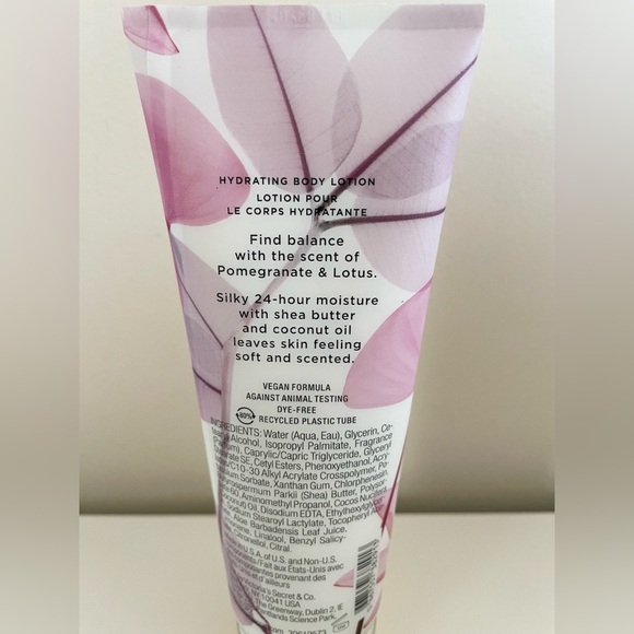 Victoria's Secret Pomegranate & Lotus 24-hour Moisturize Hydrating Body Lotion - Picture 8 of 11